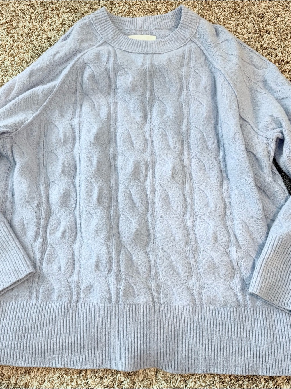 aerie baby blue knit pullover